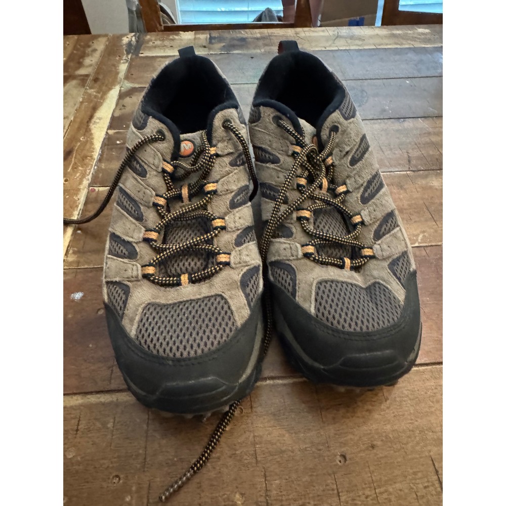 Merrell Moab 2 Vent Mens Hiking Shoes Walnut Brown Suede Mesh J06011 Size 10